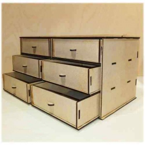 Stackable Drawer Making Kit Stackable Storage Kit - Double - 6 Drawers